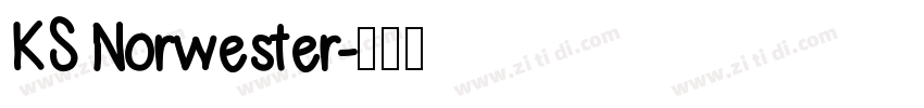 KS Norwester字体转换